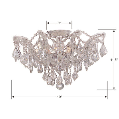 Crystorama Maria Theresa 5 Light Semi Flush Mount