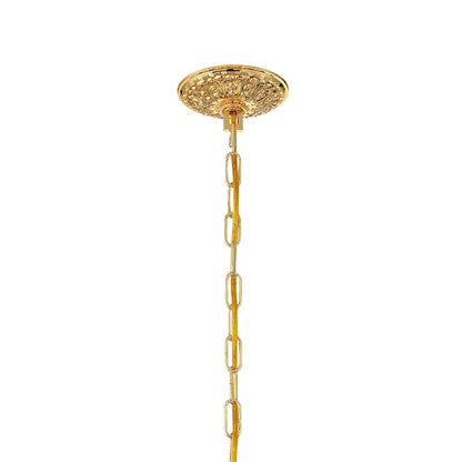 4 Light Mini Chandelier, Gold