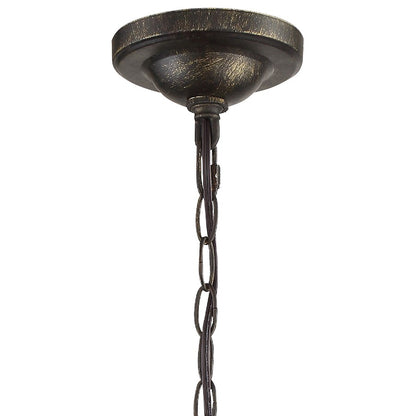 3 Light Mini-Chandelier, Bronze