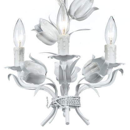 Crystorama Southport 3 Light Wet White Mini Chandelier