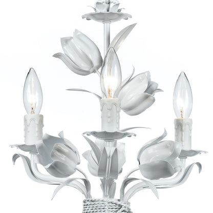 Crystorama Southport 3 Light Wet White Mini Chandelier