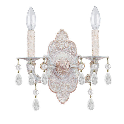 Paris Market 2 Light Clear Crystal Sconce I