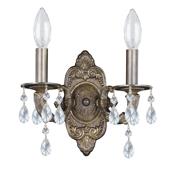 Crystorama Sutton 2 Light Crystal Spectra Crystal Sconce