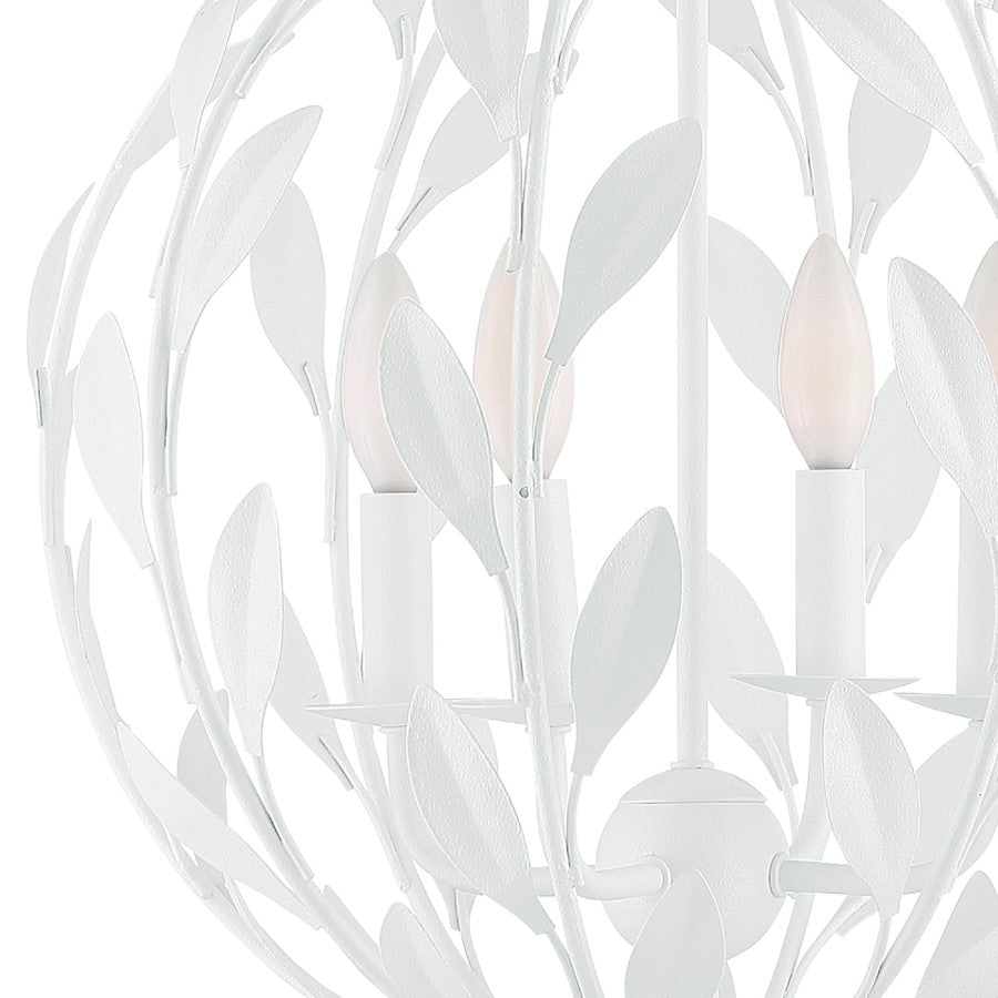 Broche Chandelier, Matte White