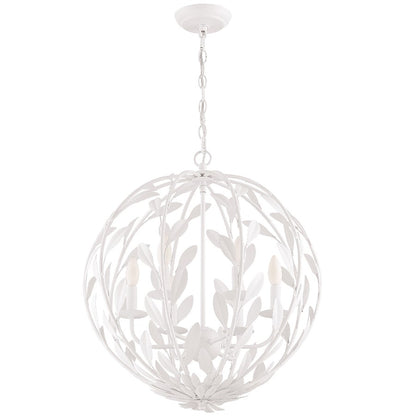 Broche Chandelier, Matte White