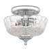 Crystorama 2 Light Small Ceiling Mount, Polished Chrome - 55-SF-CH