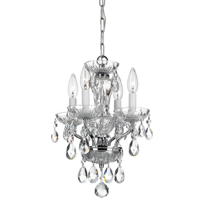 4 Light Crystal Mini Chandelier