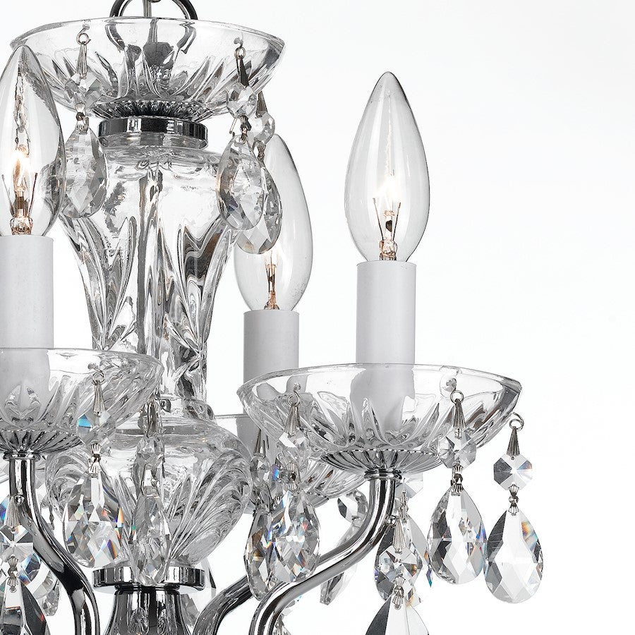 4 Light Crystal Mini Chandelier