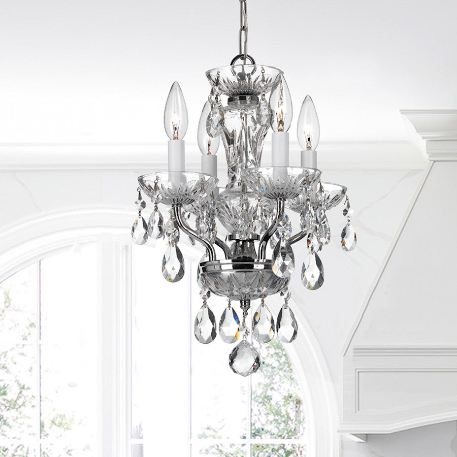 4 Light Crystal Mini Chandelier