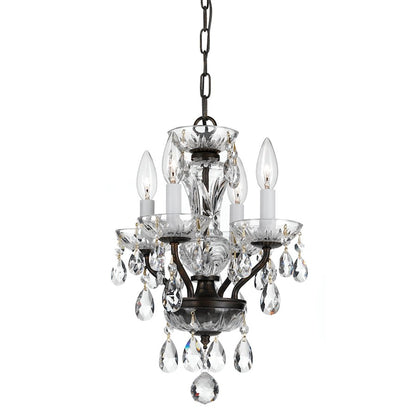 4 Light Crystal Mini Chandelier