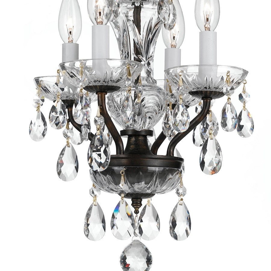 4 Light Crystal Mini Chandelier