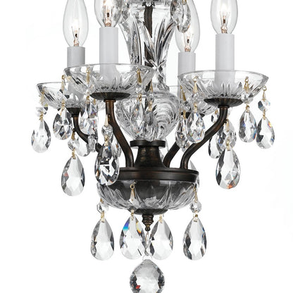 4 Light Crystal Mini Chandelier