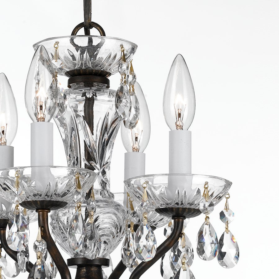 4 Light Crystal Mini Chandelier