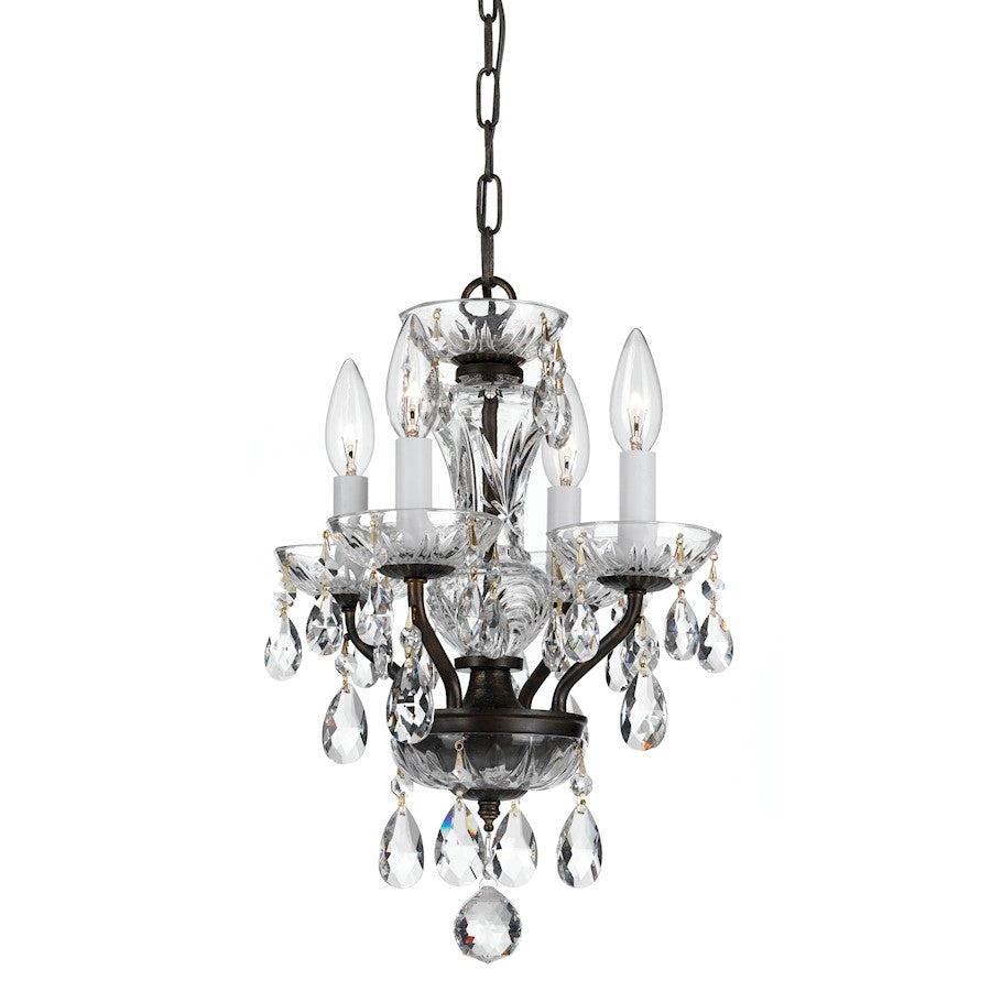 4 Light Crystal Mini Chandelier