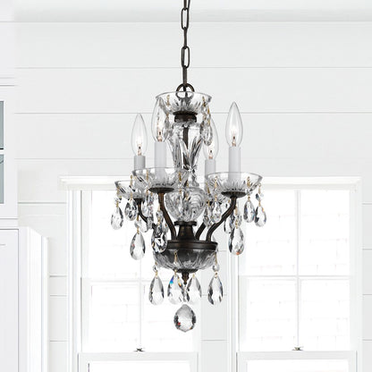 4 Light Crystal Mini Chandelier