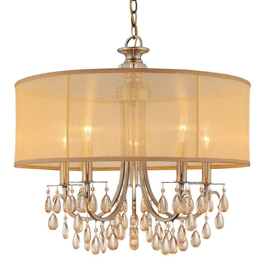 5 Light Drum Shade Chandelier