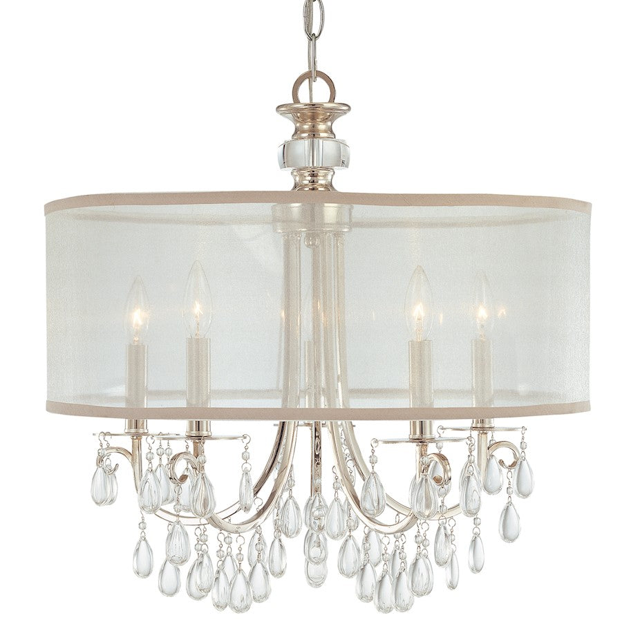 5 Light Drum Shade Chandelier