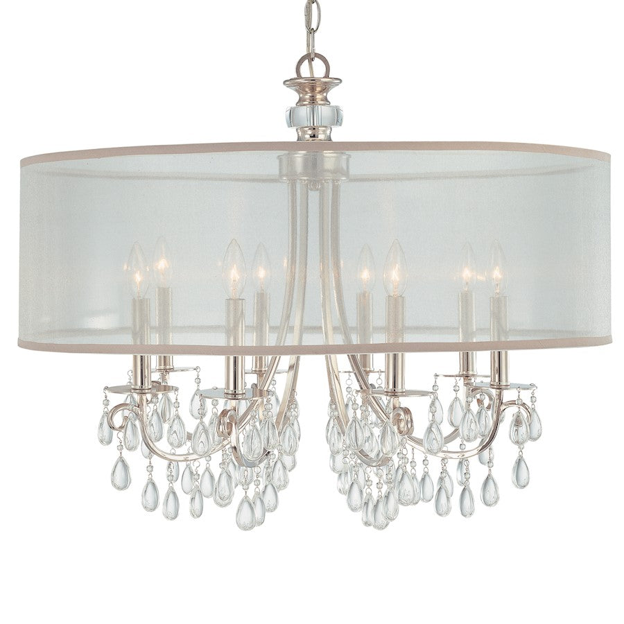 8 Light Drum Shade Chandelier