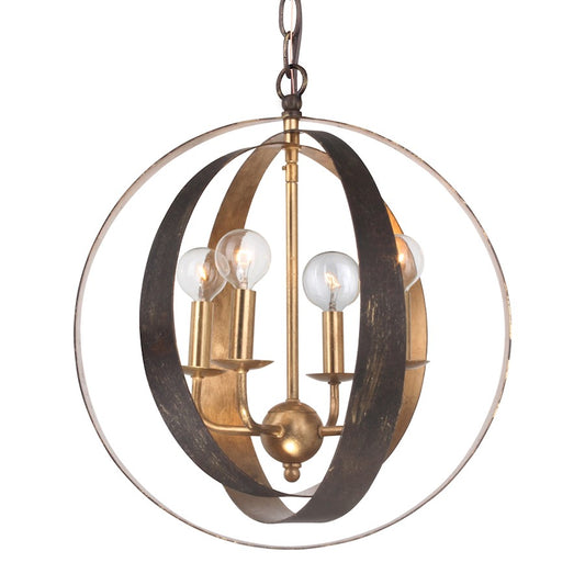 4 Light Sphere Mini Chandelier