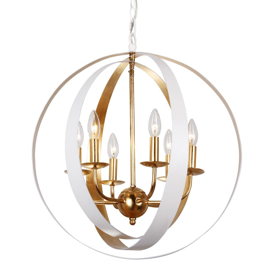 6 Light Sphere Large Chandelier