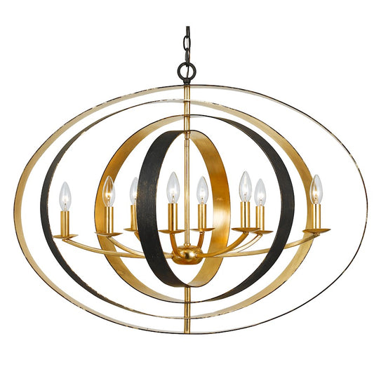 8 Light Oval Chandelier