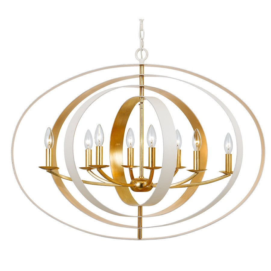 8 Light Oval Chandelier