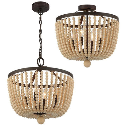 Crystorama Rylee 4 Light Chandelier, Forged Bronze - 604-FB