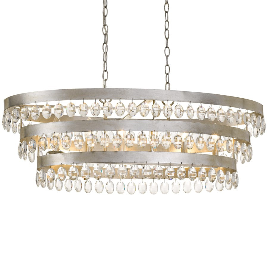 6 Light Linear Chandelier