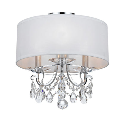 Crystorama Othello 3 Light Semi Flush Mount