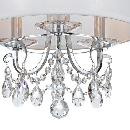 Crystorama Othello 3 Light Semi Flush Mount