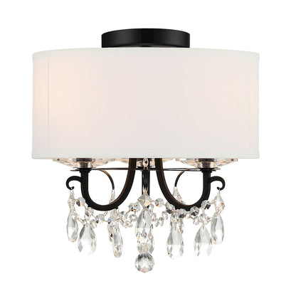 Crystorama Othello 3 Light Semi Flush Mount