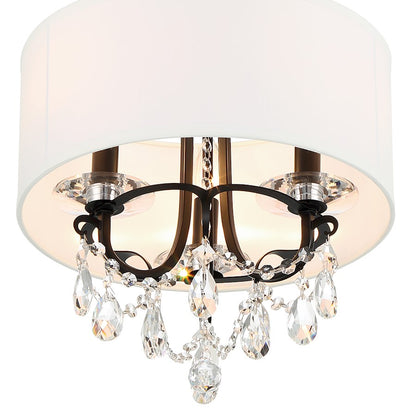 Crystorama Othello 3 Light Semi Flush Mount