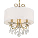 Crystorama Othello 3 Light Chandelier, Gold, Hand Cut Crystal - 6623-VG-CL-MWP