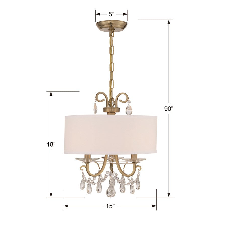 Othello Chandelier, Gold