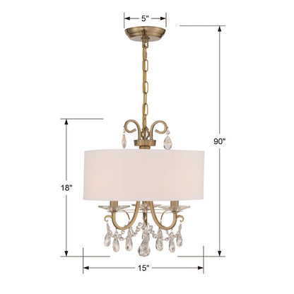 Othello Chandelier, Gold