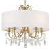 Crystorama Othello 5 Light Chandelier, Gold, Hand Cut Crystal - 6625-VG-CL-MWP