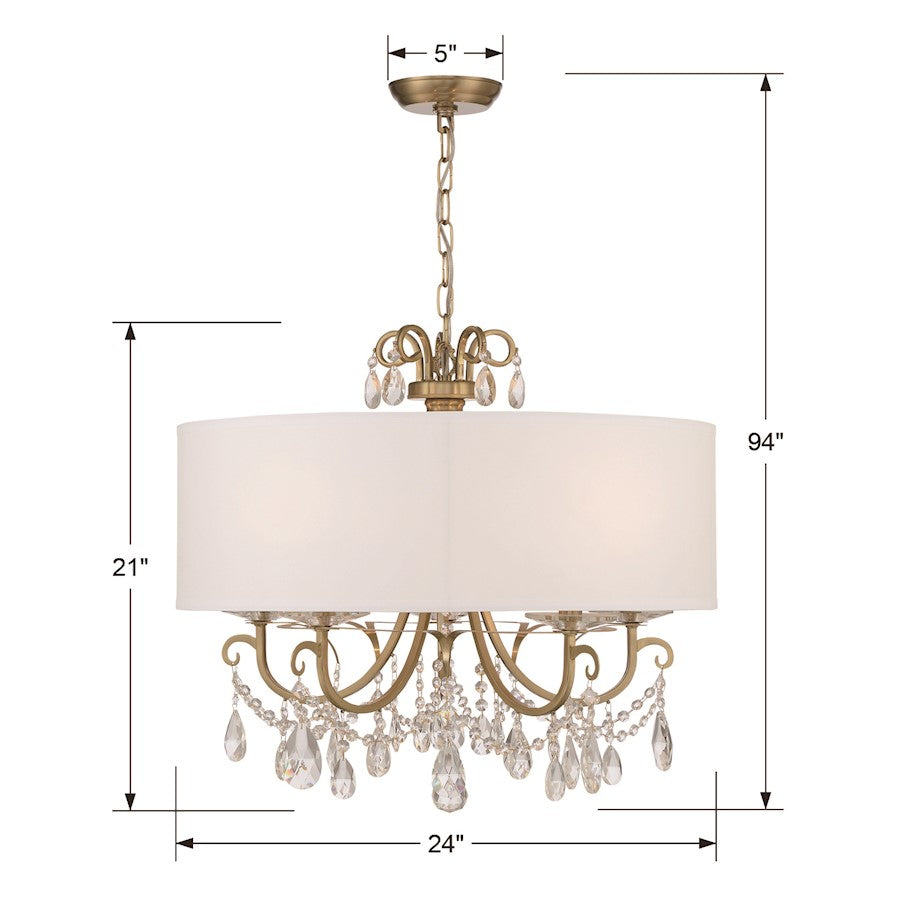 Othello Chandelier, Gold