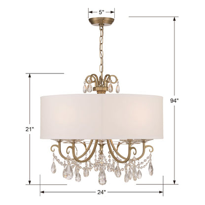 Othello Chandelier, Gold