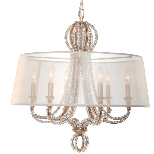 6 Light Distressed Twilight Chandelier