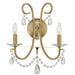 Crystorama Othello 2 Light Wall Mount, Gold/Hand Cut Crystal - 6822-VG-CL-MWP