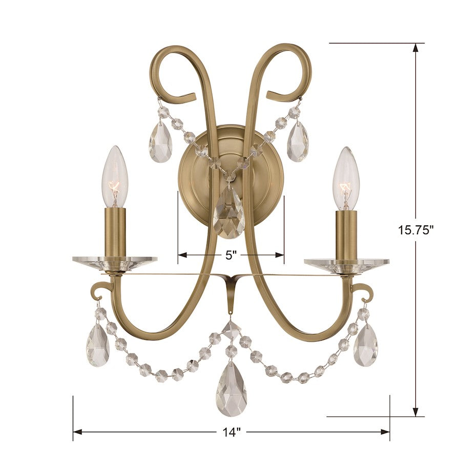 2 Light Wall Sconce