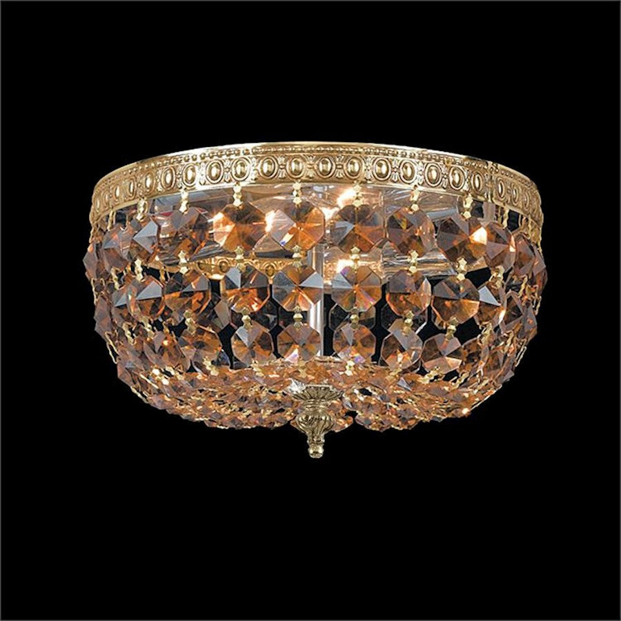 Crystorama 2 Lt Ceiling Mount, Olde Brass/Clear Swarovski Strass - 710-OB-GT-S