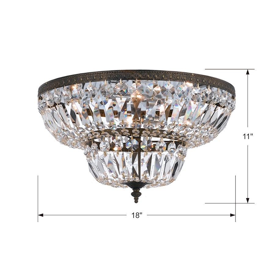 Crystorama Richmond 4 Light Ceiling Mount