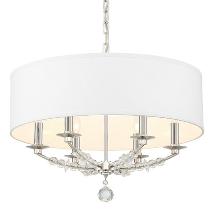 Crystorama Mirage 6 Light Chandelier, Polished Nickel - 8016-PN