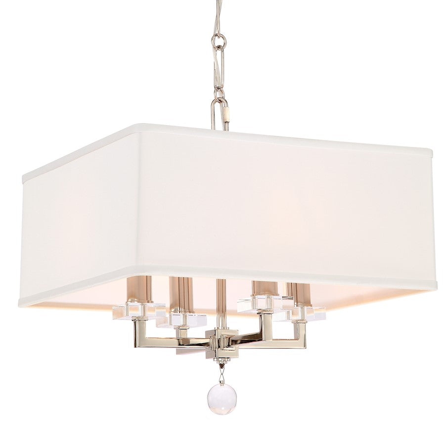 4 Light Nickel Mini Chandelier