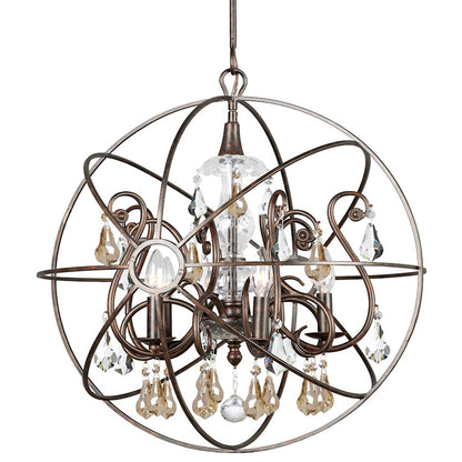 5 Light Crystal Sphere Chandelier