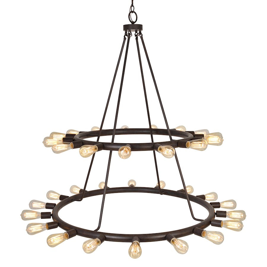 33 Light Bronze Chandelier