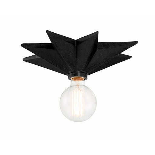 Crystorama Astro 1 Light Wall Sconce, Black - 9230-BK-CEILING
