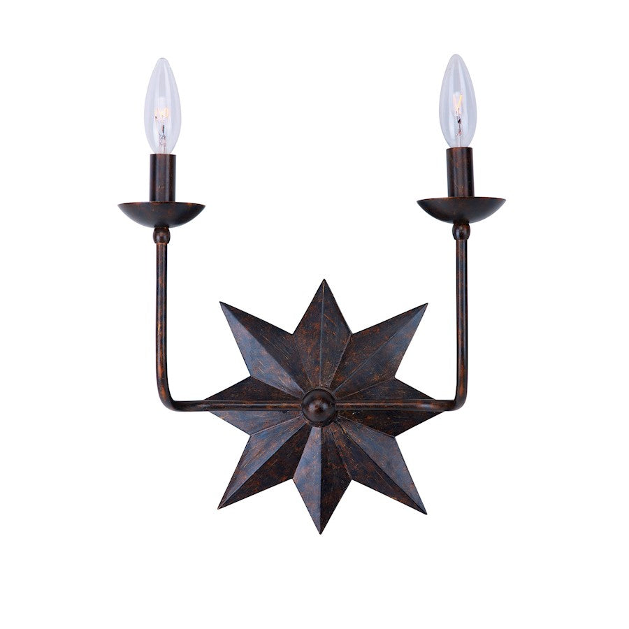 2 Light Bronze Wall Sconce