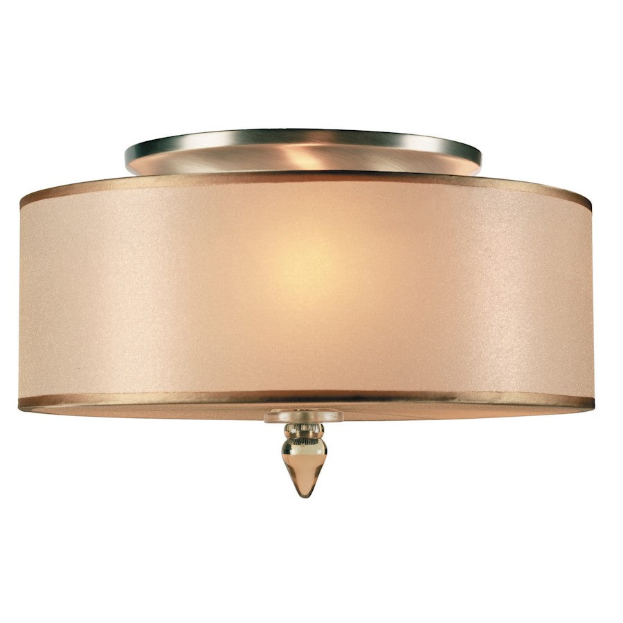 Crystorama Luxo 3 Light Drum Shade Flush Mount